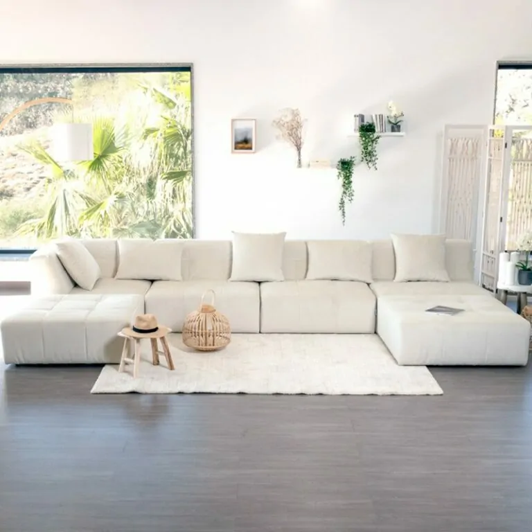sofas blancos
